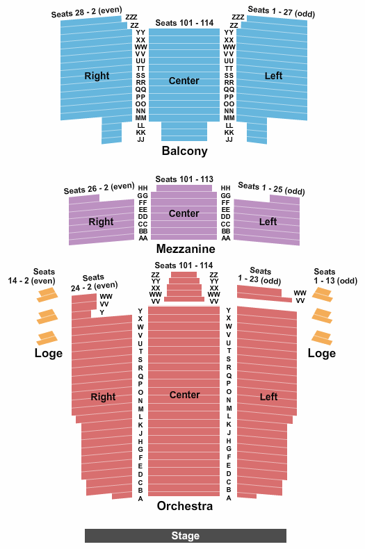 Barbara B Mann Performing Arts Hall Map