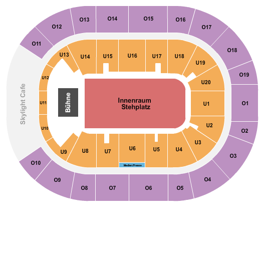 Barclays Arena - Hamburg Seating Chart: Endstage GA