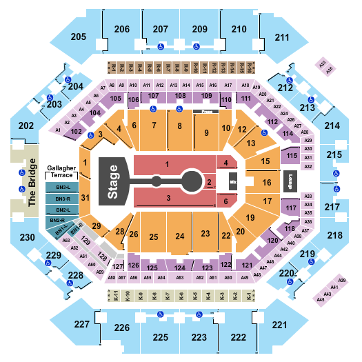 Barclays Center Seating Chart: Ariana Grande