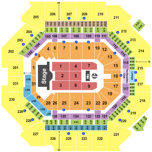 Barclays Center Seating Chart: Aventura