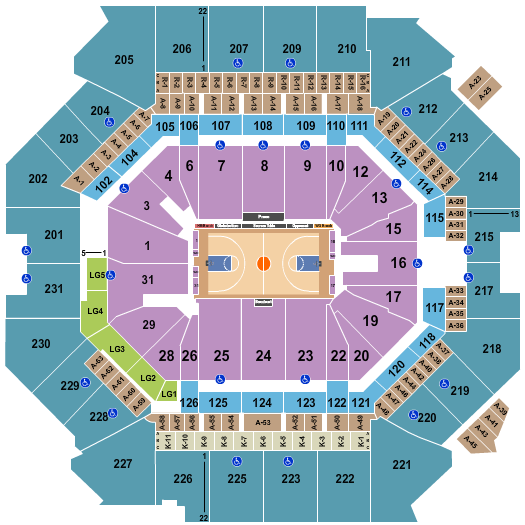 Barclays Center Seating Chart: Basketball - Globetrotters