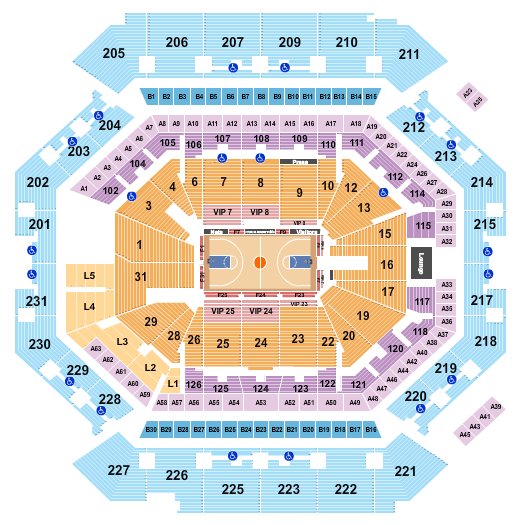 Barclays Center Seating Chart: Basketball Row