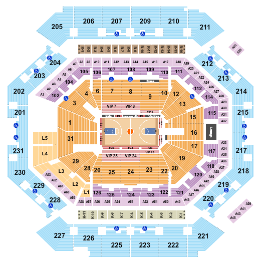 Barclays Center Seating Chart: Basketball Row 2