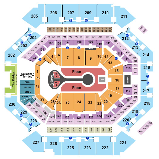 Barclays Center Seating Chart: Benson Boone