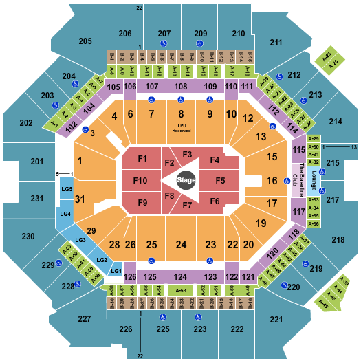 Barclays Center Seating Chart: Center Stage 2