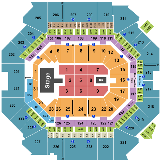 Barclays Center Seating Chart: Christian Nodal