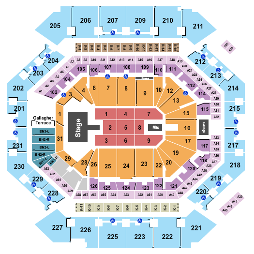 Barclays Center Seating Chart: Christian Nodal