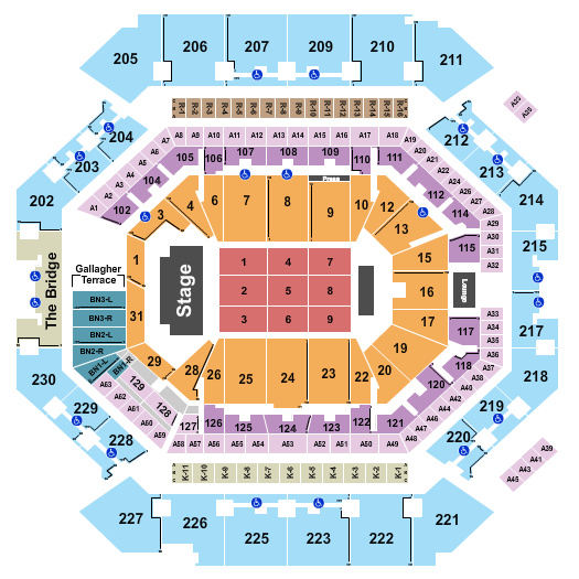 Barclays Center Seating Chart: David Tao