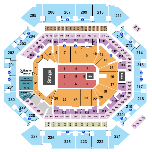 Barclays Center Seating Chart: Endstage 4