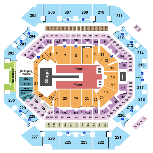 Barclays Center Seating Chart: Florence and The Machine