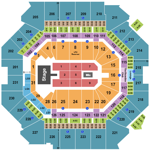 Barclays Center Seating Chart: Funk Flex