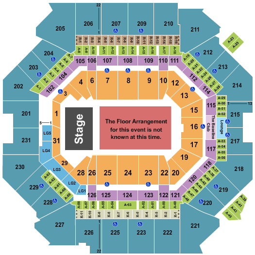 Barclays Center Seating Chart: Generic Floor 2