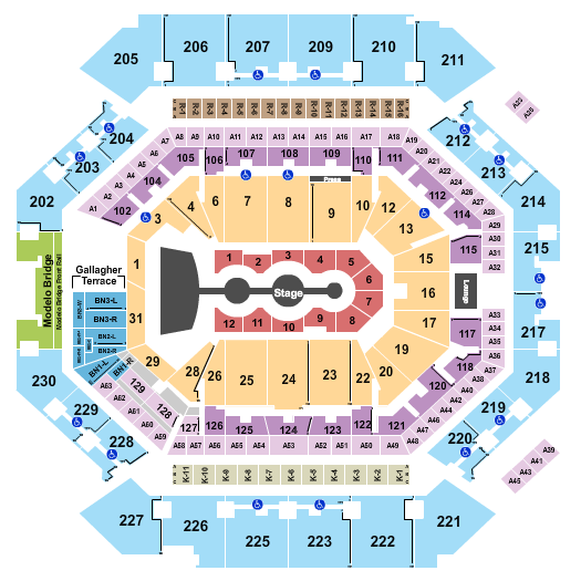 Barclays Center Seating Chart: Gracie Abrams 2