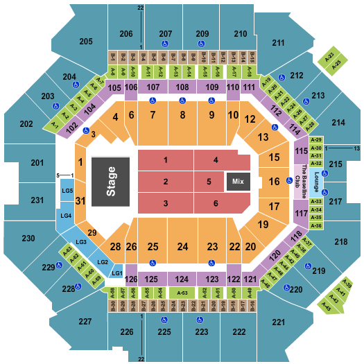 Barclays Center Seating Chart: Janet Jackson