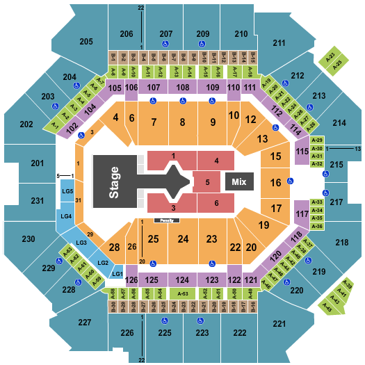 Barclays Center Seating Chart: Justin Bieber