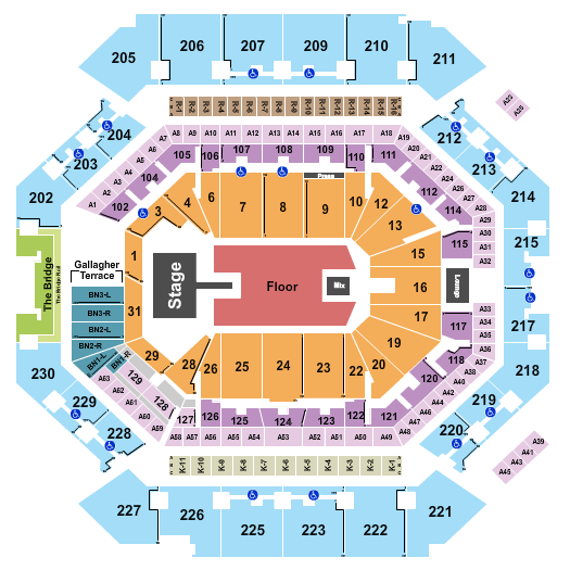 Barclays Center Seating Chart: Ken Carson 1