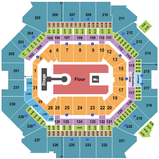 Barclays Center Seating Chart: Kygo