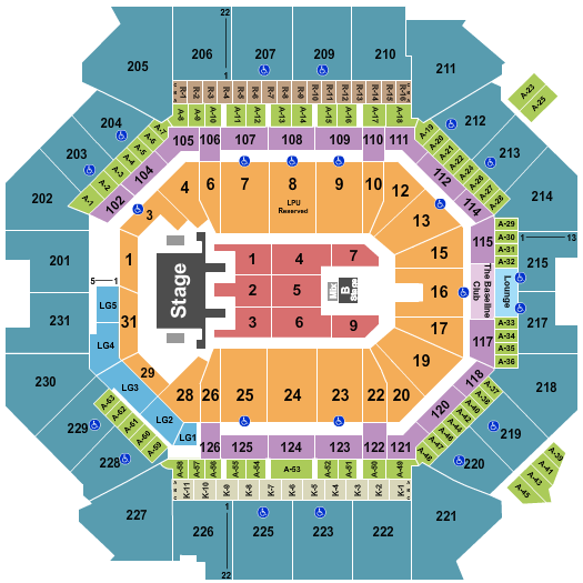 Barclays Center Seating Chart: Mana