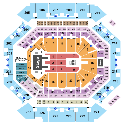 Barclays Center Seating Chart: Mana