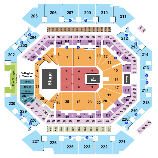 Barclays Center Seating Chart: Rawayana