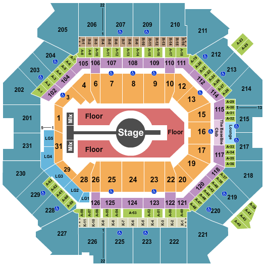 Barclays Center Seating Chart: Rod Wave