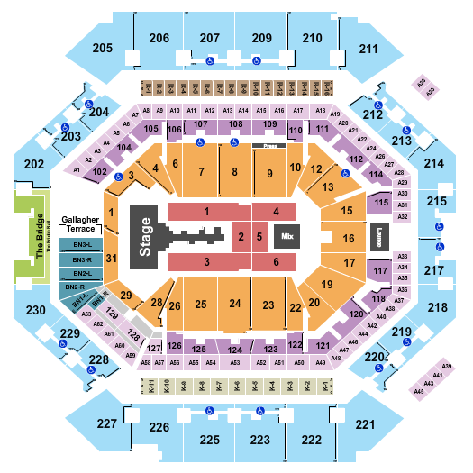Barclays Center Seating Chart: Silence Wang