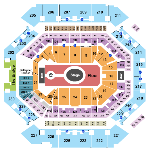 Barclays Center Seating Chart: Tame Impala