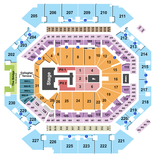 Barclays Center Seating Chart: Teddy Swims