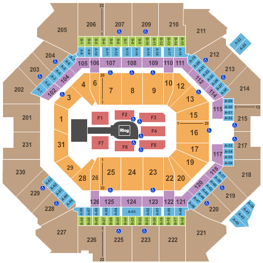 Greensboro Coliseum Seating Chart For Wwe