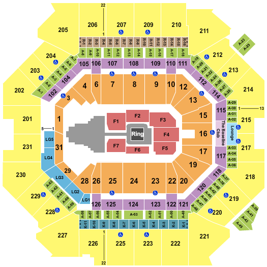 Barclays Center Seating Chart: WWE