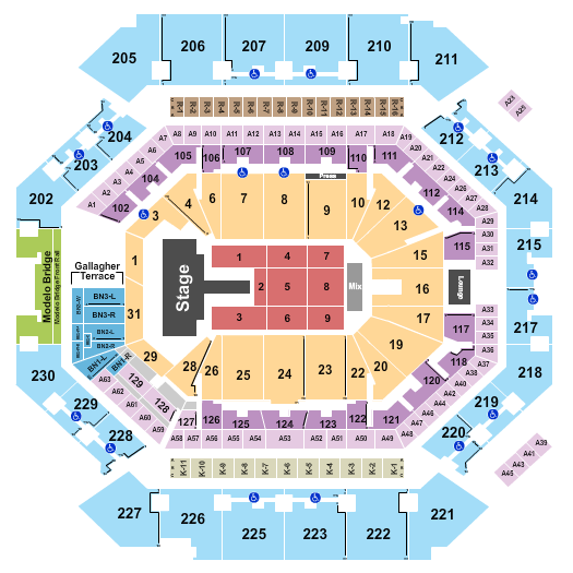Barclays Center Seating Chart: Wang Leehom