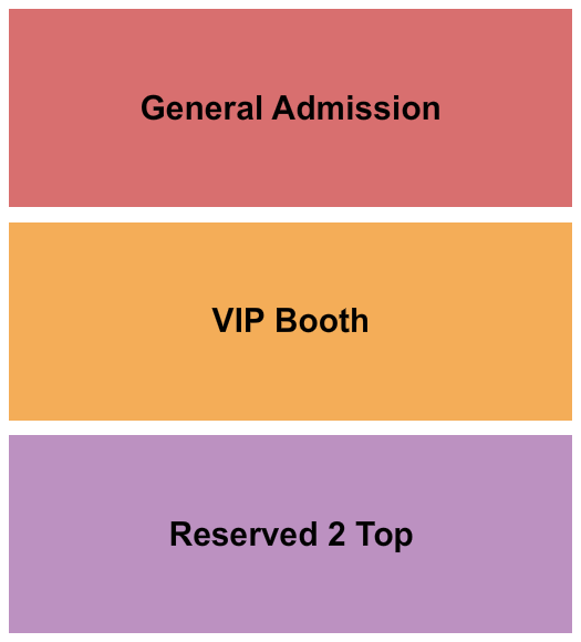 Barnato Seating Chart: GA/Reserved 2