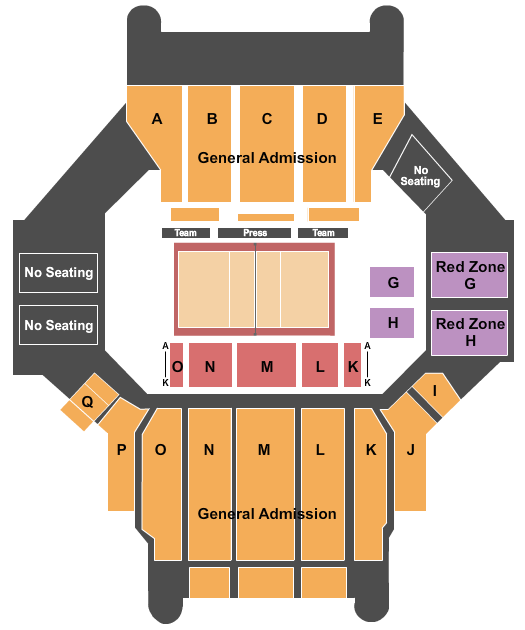 Barnhill Arena Seating Chart: Volleyball