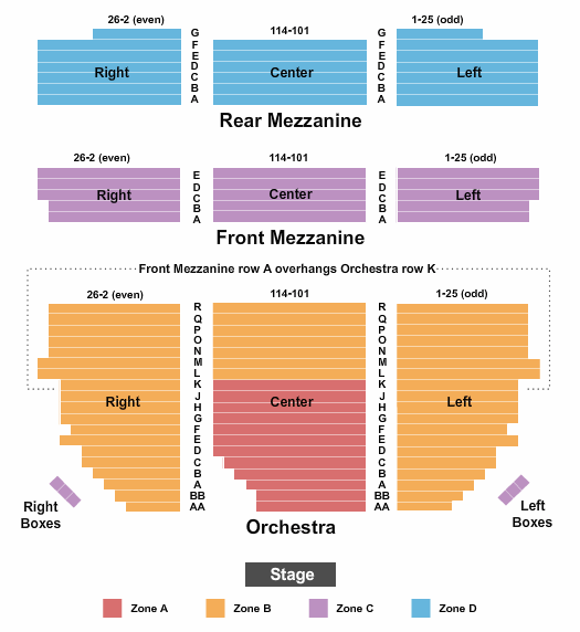 Barrymore Theatre Seating Chart