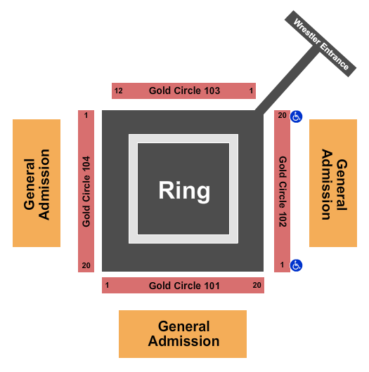 Bartow Armory Seating Chart: WWE
