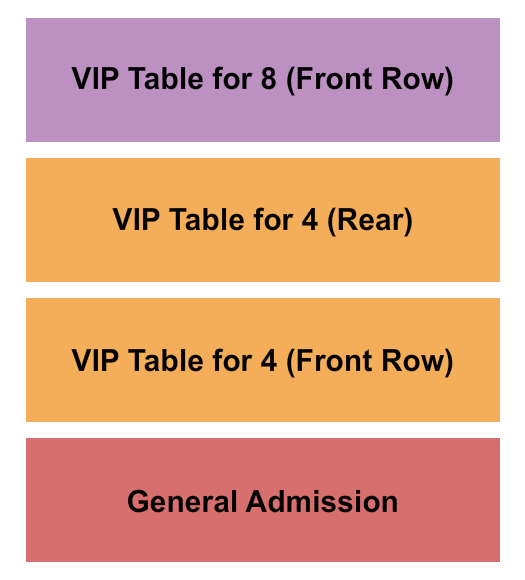 Basecamp Pub Seating Chart: GA/VIP Table 2