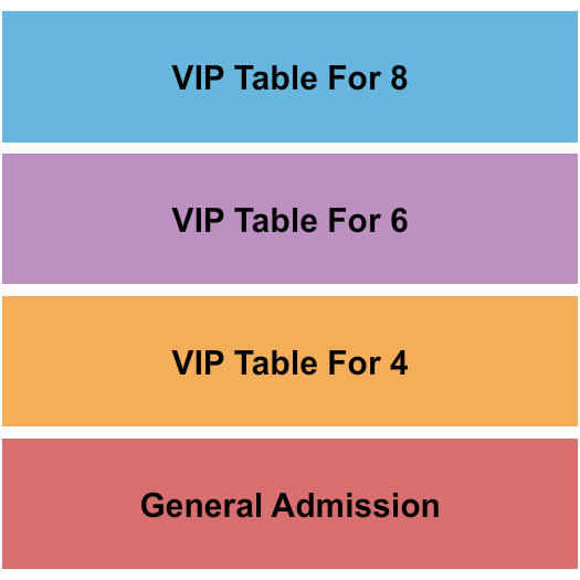 Basecamp Pub Seating Chart: GA & Table For 4, 6, 8