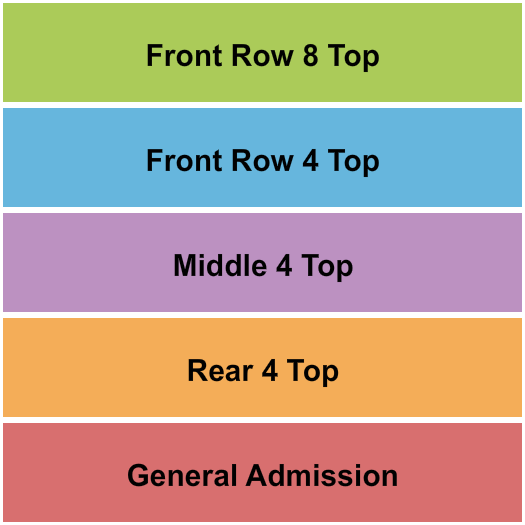 Basecamp Pub Seating Chart: GA/Top