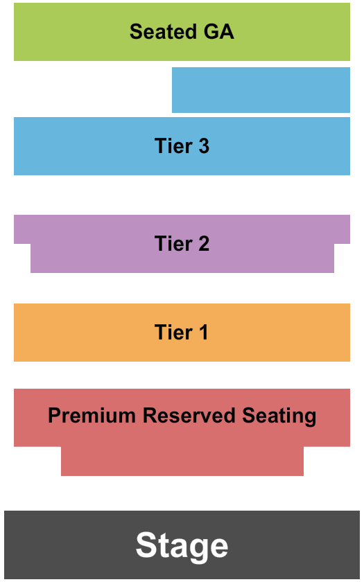 Basile Theatre at the Historic Athenaeum Seating Chart: Endstage Tables/GA