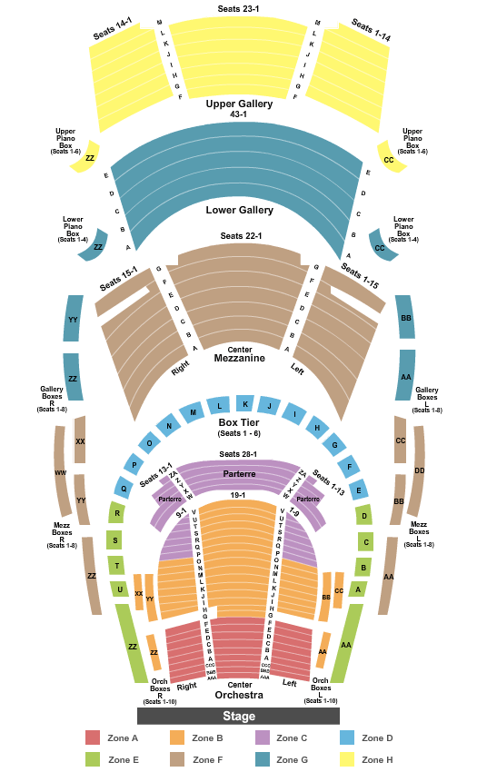 Aronoff Seating Chart For Wicked