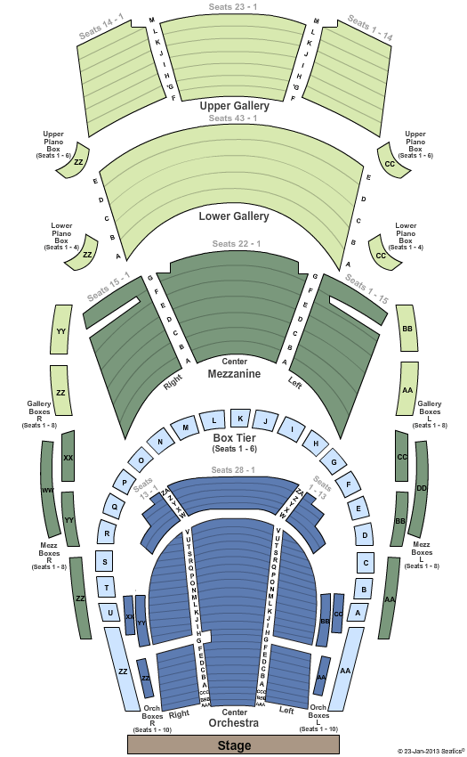 Bass Performance Hall Seating Chart