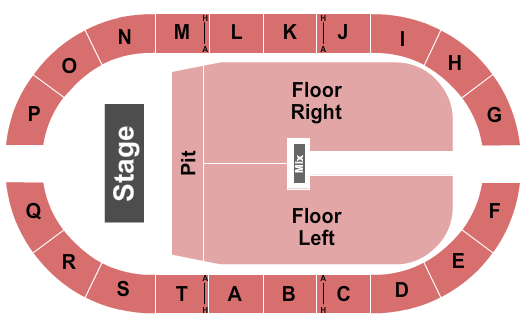 Batesville Civic Center Seating Chart: Endstage RSV Pit