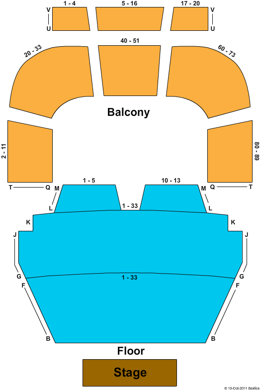 Randolph Theatre Seating Chart
