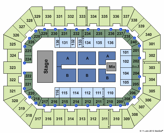 Baton Rouge River Center Arena Seating Chart