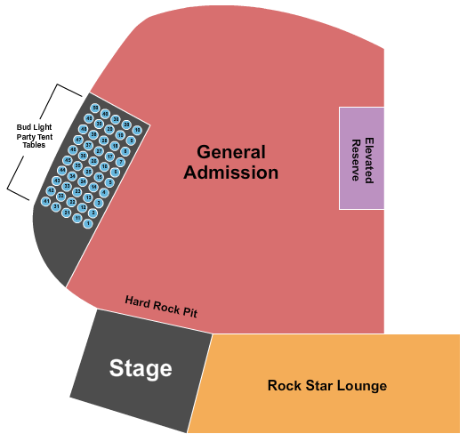 Battery Park Seating Chart: Endstage No Pit