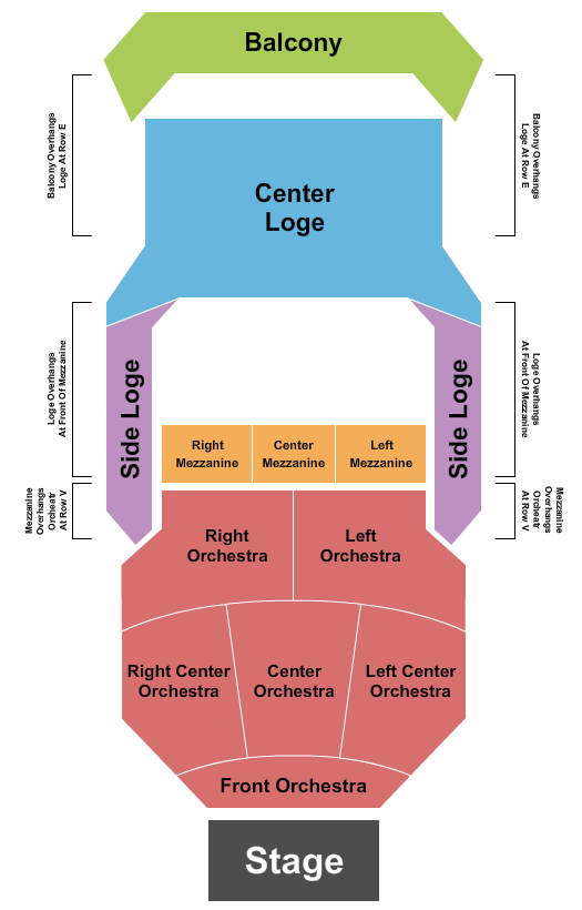 Baumgartner Center for Dance Seating Chart