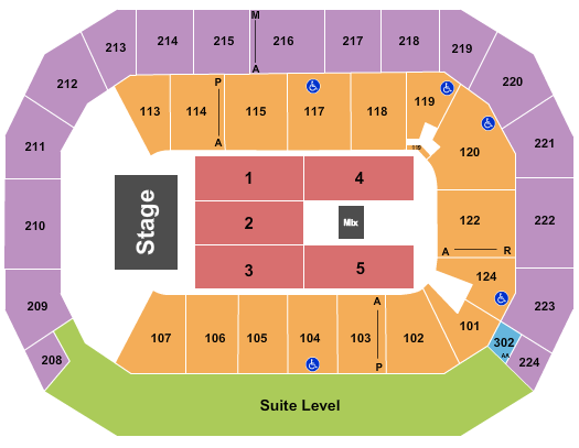 Baxter Arena Seating Chart: Endstage 2