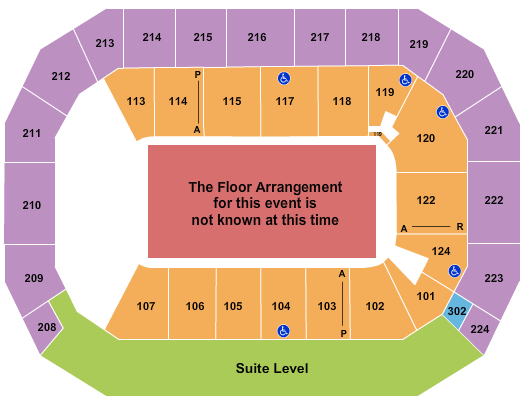 Baxter Arena Seating Chart: Generic Floor