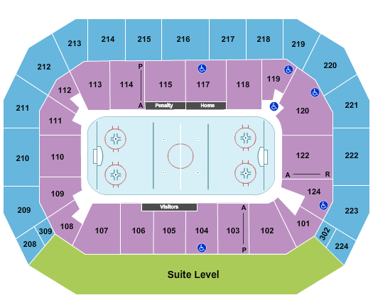 Baxter Arena Seating Chart: Hockey 2