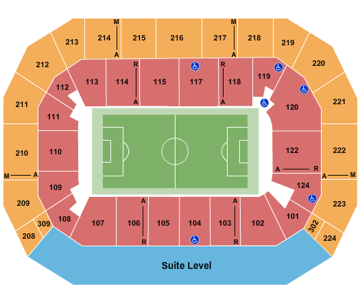 Baxter Arena Seating Chart: Soccer